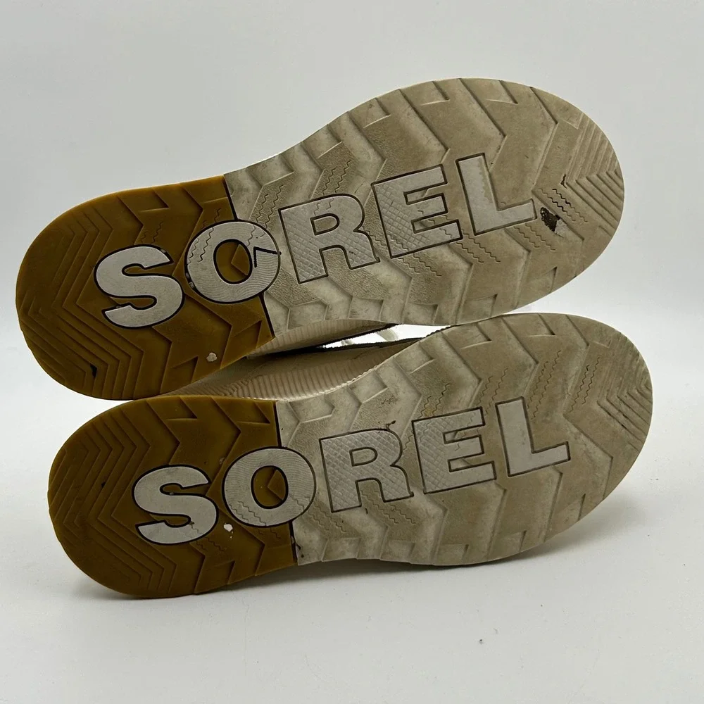 Sorel Out N About III Low Sneakers Women 8.5 Sea Salt Waterproof Gorpcore NL4970